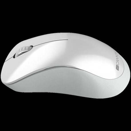 Canyon MW-11 - Mouse - right-handed - optical - 3 buttons - wireless - 2.4 GHz - USB wireless receiver - pearl white - 1
