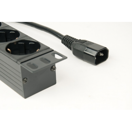 EnerGenie EG-PDU-014 - Power distribution unit (rack-mountable) - AC 250 V - 3680 Watt - output connectors: 8 (8 x power) - 1U - 3 m - 3