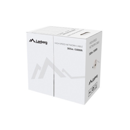 Lanberg - Bulk cable - 305 m - 4.7 mm - UTP - CAT 5e - solid - orange - 0