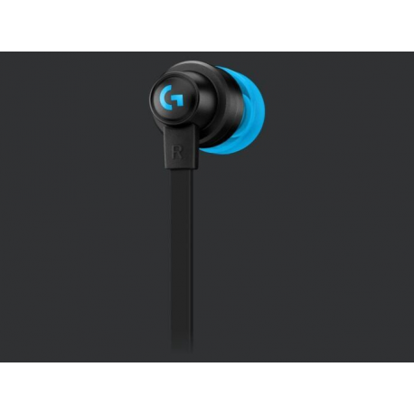 Logitech G G333 - Earphones with mic - in-ear - wired - 3.5 mm jack - black - for Oculus Quest 2 (256 GB), Quest 2 (64 GB) - 2