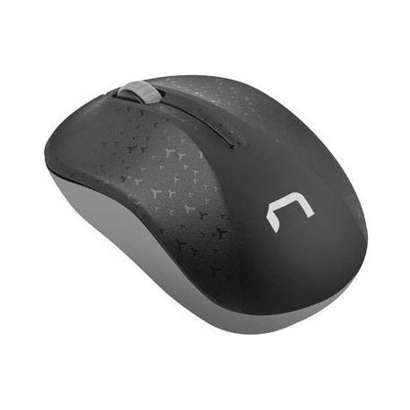 Natec Toucan - Mouse - optical - 3 buttons - wireless - 2.4 GHz - USB wireless receiver - grey, black - 2