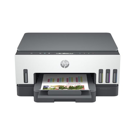 HP Smart Tank 7005 All-in-One - Multifunction printer - colour - ink-jet - refillable - Letter A (216 x 279 mm) / A4 (210 x 297 mm) (original) - A4 / Legal (media) - up to 15 ppm (printing) - 250 sheets - USB 2.0, Wi-Fi(ac), Bluetooth - 0