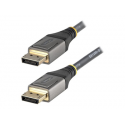 StarTech.com 16ft (5m) VESA Certified DisplayPort 1.4 Cable, 8K 60Hz HDR10, Ultra HD 4K 120Hz DP Video Cable, DisplayPort to DisplayPort Cable, DP Cord for Monitors / Displays, M / M - DP 1.4 Cable with Latches (DP14VMM5M) - DisplayPort cable - DisplayPort (M) to DisplayPort (M) - DisplayPort 1.4 - 5 m - molded, passive, 8K60Hz (7680 x 4320) support, 4K120Hz (3840 x 2160) support - grey, black