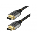 StarTech.com 10ft (3m) Premium Certified HDMI 2.0 Cable with Ethernet, High Speed Ultra HD 4K 60Hz HDMI Cable HDR10, ARC, HDMI Cord For Ultra HD Monitors, TVs, Displays, w /  TPE Jacket - Durable HDMI Video Cable (HDMMV3M) - Premium High Speed - HDMI cable with Ethernet - HDMI male to HDMI male - 3 m - shielded - grey, black - passive, 4K60Hz (3840 x 2160) support