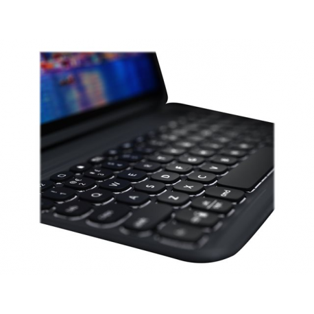ZAGG Pro Keys - Keyboard and folio case - backlit - Bluetooth - Nordic - black / grey keyboard, black / grey case - for Apple 10.9-inch iPad Air (4th generation) - 12