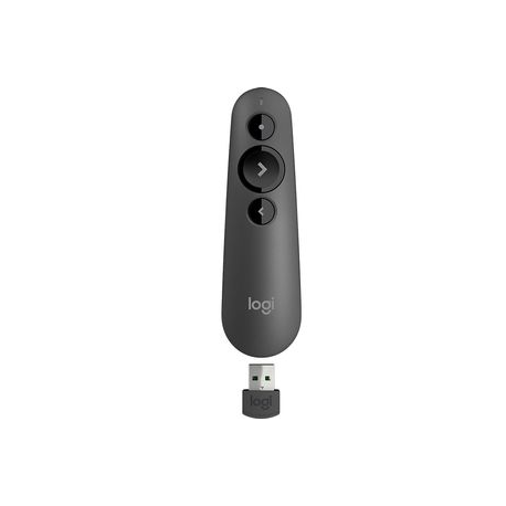 Logitech R500s - Presentation remote control - 3 buttons - graphite - 3