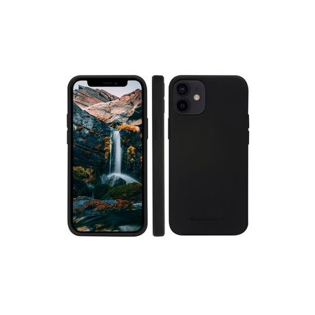 dbramante1928 Greenland - Back cover for mobile phone - snap-on - 100% recycled plastic - night black - slim design - for Apple iPhone 12, 12 Pro - 0