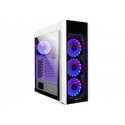 Chieftec SCORPION 3 - Tower - ATX - windowed side panel (tempered glass) - no power supply (ATX) - white - USB / Audio