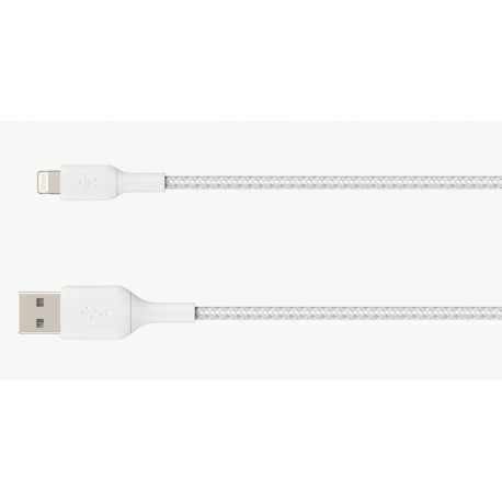 Belkin BOOST CHARGE - Lightning cable - Lightning male to USB male - 2 m - white - for Apple iPad / iPhone / iPod (Lightning) - 0