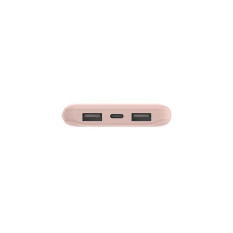 Belkin BOOST CHARGE - Power bank - 10000 mAh - 18 Watt - 3 output connectors (2 x USB, USB-C) - rose gold - 2