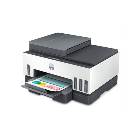 HP Smart Tank 7305 All-in-One - Multifunction printer - colour - ink-jet - refillable - Letter A (216 x 279 mm) / A4 (210 x 297 mm) (original) - A4 / Legal (media) - up to 13 ppm (copying) - up to 15 ppm (printing) - 250 sheets - USB 2.0, LAN, Wi-Fi(n), Bluetooth - 1