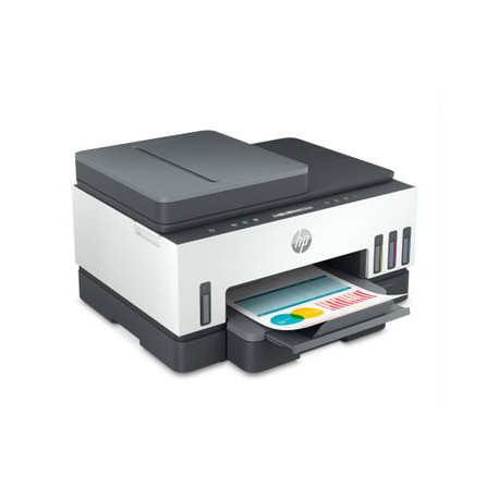 HP Smart Tank 7305 All-in-One - Multifunction printer - colour - ink-jet - refillable - Letter A (216 x 279 mm) / A4 (210 x 297 mm) (original) - A4 / Legal (media) - up to 13 ppm (copying) - up to 15 ppm (printing) - 250 sheets - USB 2.0, LAN, Wi-Fi(n), Bluetooth - 3