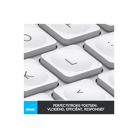 Logitech MX Keys Mini - Keyboard - backlit - Bluetooth - QWERTZ - German - pale grey - 2