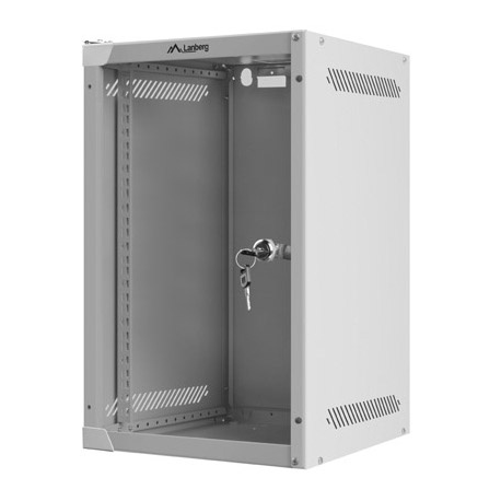 Lanberg - Rack cabinet - wall mountable - grey, RAL 7035 - 9U - 10" - 1