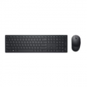 Dell Pro KM5221W - Retail Box - keyboard and mouse set - wireless - 2.4 GHz - QWERTY - US International - black