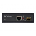 StarTech.com Industrial Fiber to Ethernet Media Converter - 1Gbps SFP to RJ45 / Cat6 - Singlemode / Multimode Optical Fiber to Copper Gigabit Network - 12-56V DC - IP-30 / -40 to +75C - Fibre media converter - GigE - 1000Base-SX, 1000Base-T - RJ-45 / SFP (mini-GBIC)