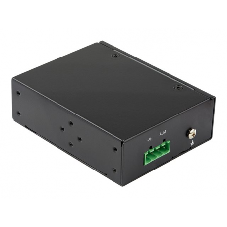 StarTech.com Industrial Fiber to Ethernet Media Converter - 1Gbps SFP to RJ45 /  Cat6 - Singlemode / Multimode Optical Fiber to Copper Gigabit Network - 12-56V DC - IP-30 /  -40 to +75C - Fibre media converter - GigE - 1000Base-SX, 1000Base-T - RJ-45  /  SFP (mini-GBIC) - 2