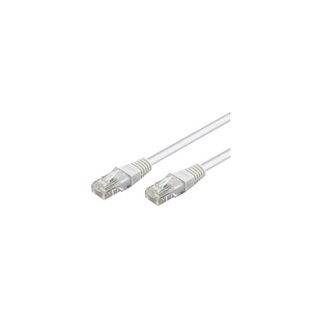 goobay - Network cable - RJ-45 (M) to RJ-45 (M) - 3 m - UTP - CAT 6 - molded - white - 0