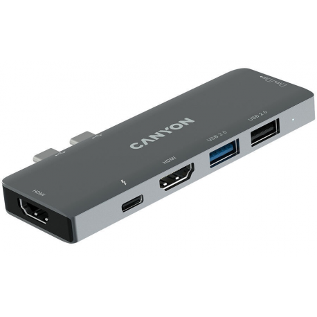 Canyon DS-5 - Docking station - USB-C - 7-slot - HDMI - 2