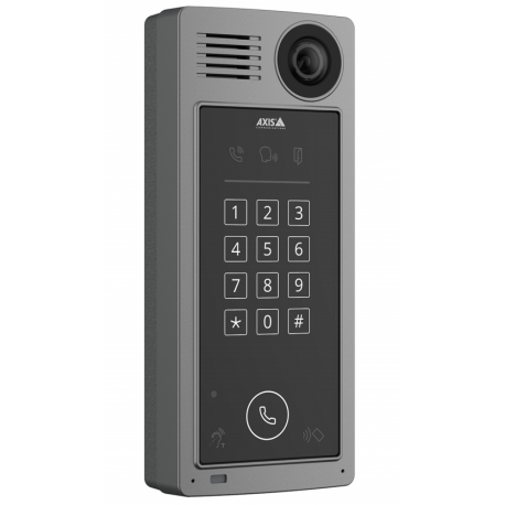 AXIS A8207-VE MkII Network Video Door Station - Network surveillance camera - colour (Day&Night) - 6 MP - 3072 x 2048 - fixed iris - fixed focal - audio - LAN 10 / 100 - MPEG-4, MJPEG, H.264, AVC - DC 8 - 28 V  /  PoE+ - 0