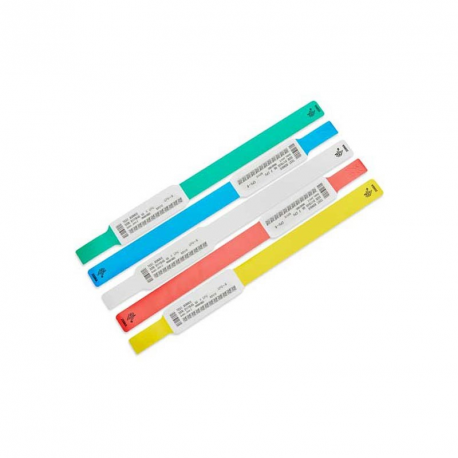 Zebra Z-Band UltraSoft - Synthetic - permanent rubber adhesive - blue - 25 x 152 mm 1800 pcs. (6 roll(s) x 300) infant wristbands - 0