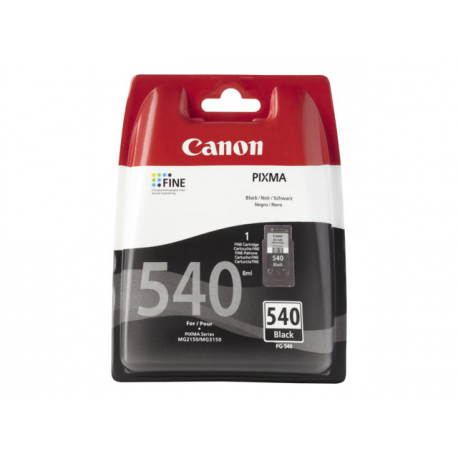 Canon PG-540 - 8 ml - black - original - ink cartridge - for PIXMA MG2250, MG3250, MG3510, MG3550, MG3650, MG4250, MX395, MX455, MX475, MX525, MX535 - 1