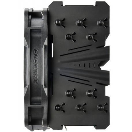 Enermax ETS-T50 AXE - Silent Edition - processor cooler - (for: LGA775, LGA1156, AM2, AM2+, LGA1366, AM3, LGA1155, AM3+, FM1, FM2, LGA1150, FM2+, LGA1151, LGA2011-3 (Square ILM), AM4, LGA2066) - aluminium and copper - 140 mm - black - 2