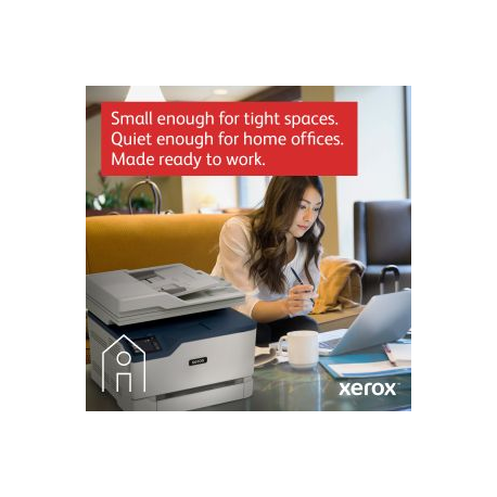 Xerox C235 - Multifunction printer - colour - laser - Legal (216 x 356 mm) (original) - A4 / Legal (media) - up to 22 ppm (printing) - 250 sheets - 33.6 Kbps - USB 2.0, LAN, Wi-Fi(n), USB 2.0 host - 13