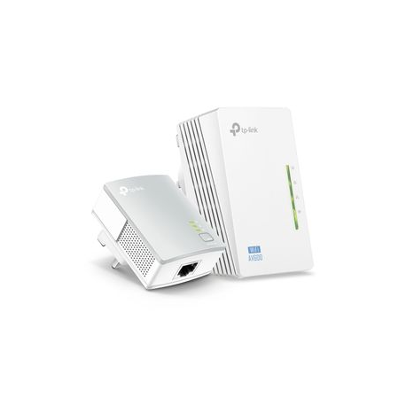 TP-Link TL-WPA4220KIT AV500 2-Port Wifi Powerline Adapter Starter Kit - Powerline adapter kit - HomePlug AV (HPAV) - 802.11b / g / n - wall-pluggable - 1