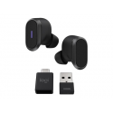 Logitech Zone True Wireless - True wireless earphones with mic - in-ear - Bluetooth - active noise cancelling - graphite
