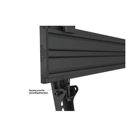 Multibrackets M Pro MBC1U - Mounting kit (ceiling mount) - for LCD display - aluminium, steel - black - screen size: 40"-65" - ceiling mountable - 10