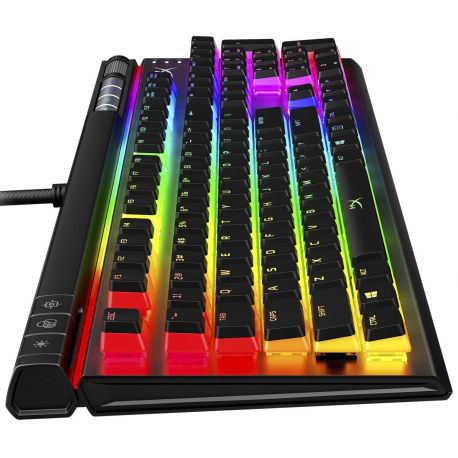 HyperX Alloy Elite 2 - Keyboard - backlit - USB 2.0 - QWERTY - US - key switch: HyperX Red - black - for Sony PlayStation 4, Sony PlayStation 4 Pro, Sony PlayStation 4 Slim, Sony PlayStation 5 - 3