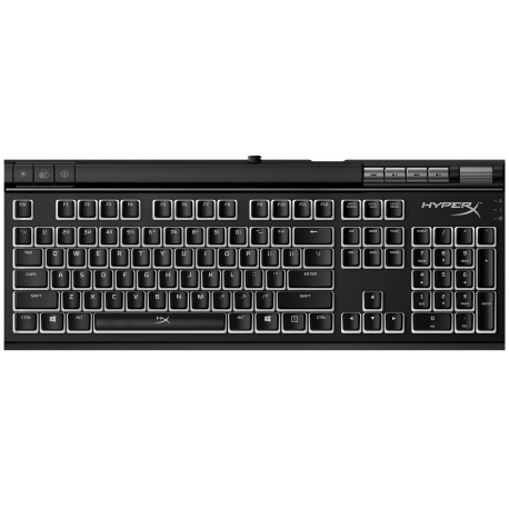 HyperX Alloy Elite 2 - Keyboard - backlit - USB 2.0 - QWERTY - US - key switch: HyperX Red - black - for Sony PlayStation 4, Sony PlayStation 4 Pro, Sony PlayStation 4 Slim, Sony PlayStation 5 - 4