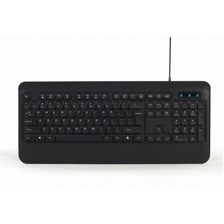 Gembird KB-UML-03 - Keyboard - backlit - USB - QWERTY - US - black - colour box - 1