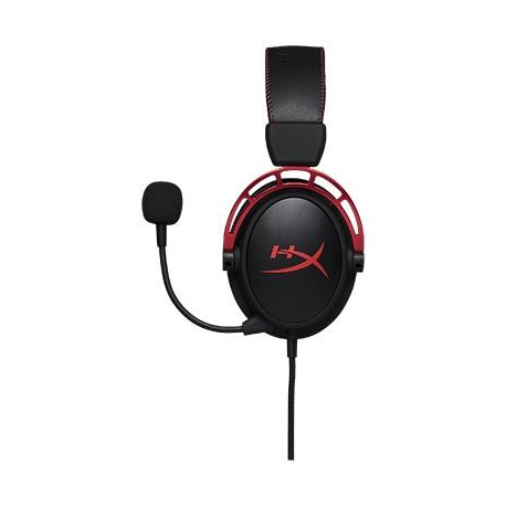 HyperX Cloud Alpha - Gaming - headset - full size - wired - 3.5 mm jack - black, red - 2