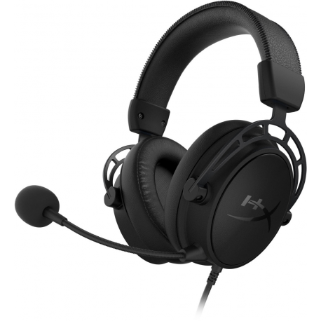 HyperX Cloud Alpha S - Headset - 7.1 channel - full size - wired - USB, 3.5 mm jack - black - 0