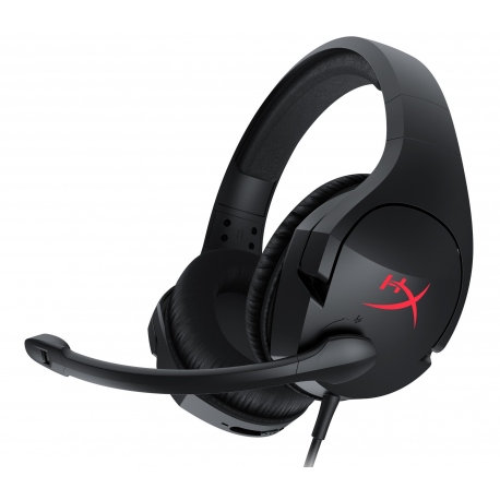 HyperX Cloud Stinger - Gaming - headset - full size - wired - 3.5 mm jack - black, red - 1