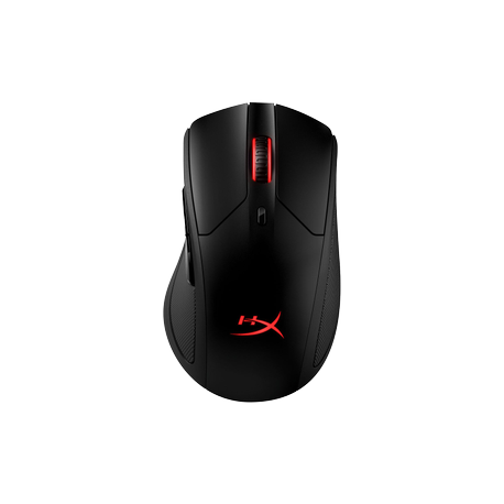 HyperX Pulsefire Dart Gaming - Mouse - ergonomic - 6 buttons - wireless - 2.4 GHz - USB wireless receiver - black - 0