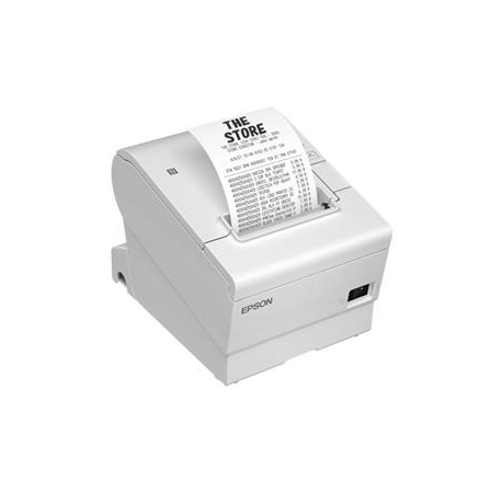 Epson TM T88VII (111) - Receipt printer - thermal line - Roll (7.95 cm) - 180 x 180 dpi - up to 500 mm / sec - USB 2.0, LAN, serial, USB 2.0 host - cutter - white - 0