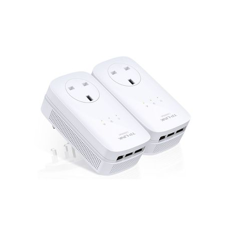 TP-Link TL-PA8030P KIT - Starter Kit - powerline adapter - GigE, HomePlug AV (HPAV), HomePlug AV (HPAV) 2.0 - wall-pluggable - 3