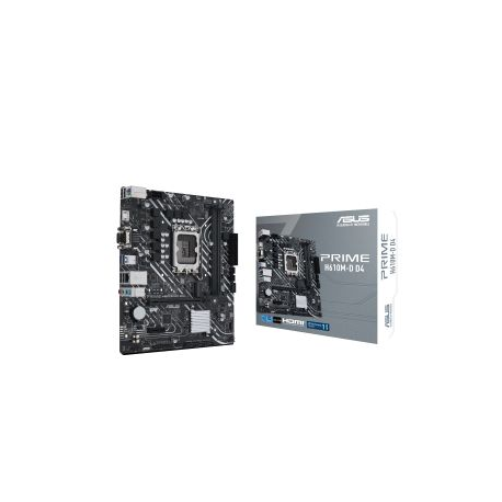 ASUS PRIME H610M-D D4 - Motherboard - micro ATX - LGA1700 Socket - H610 Chipset - USB 3.2 Gen 1 - Gigabit LAN - onboard graphics (CPU required) - HD Audio (8-channel) - 5