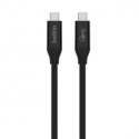 Belkin CONNECT - USB cable - USB-C (M) to USB-C (M) - USB 3.2  /  USB4  /  Thunderbolt 3 - 80 cm - USB Power Delivery (100W)
