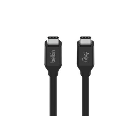 Belkin CONNECT - USB cable - USB-C (M) to USB-C (M) - USB 3.2 / USB4 / Thunderbolt 3 - 80 cm - USB Power Delivery (100W) - 2