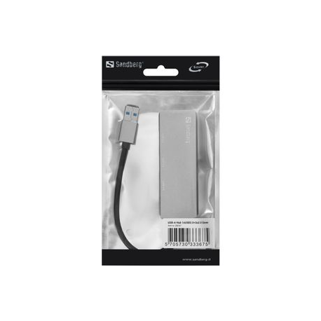 Sandberg - Hub - 1 x SuperSpeed USB 3.0 + 3 x USB 2.0 - desktop - 1