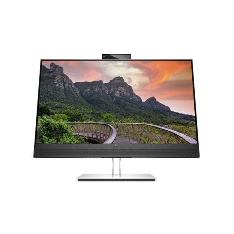 HP E27m G4 Conferencing Monitor - E-Series - LED monitor - 27" - 2560 x 1440 QHD @ 75 Hz - IPS - 300 cd / m² - 1000:1 - 5 ms - HDMI, DisplayPort, USB-C - speakers - silver (stand), black head - 0