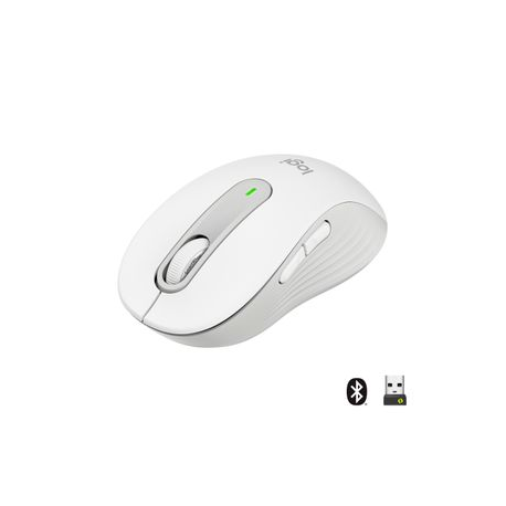 Logitech Signature M650 for Business - Mouse - wireless - Bluetooth, 2.4 GHz - Logitech Logi Bolt USB receiver - off-white - 0