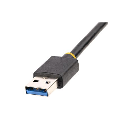 StarTech.com USB to Ethernet Adapter, USB 3.0 to 10 / 100 / 1000 Gigabit Ethernet LAN Converter for Laptops, 11.8in (30cm) Attached Cable, USB to RJ45 Adapter, USB NIC Adapter, Ethernet Dongle - USB Network Adapter (USB31000S2) - Network adapter - USB 3.2 Gen 1 - Gigabit Ethernet x 1 - space grey - 4