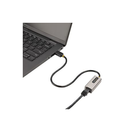 StarTech.com USB to Ethernet Adapter, USB 3.0 to 10 / 100 / 1000 Gigabit Ethernet LAN Converter for Laptops, 11.8in (30cm) Attached Cable, USB to RJ45 Adapter, USB NIC Adapter, Ethernet Dongle - USB Network Adapter (USB31000S2) - Network adapter - USB 3.2 Gen 1 - Gigabit Ethernet x 1 - space grey - 9