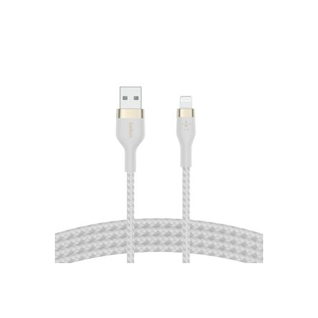 Belkin BOOST CHARGE - Lightning cable - USB male to Lightning male - 2 m - white - for Apple iPad / iPhone / iPod (Lightning) - 2