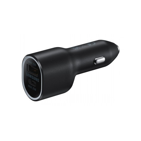 Samsung EP-L4020 - Car power adapter - 40 Watt - FC - 2 output connectors (USB, USB-C) - black - 0